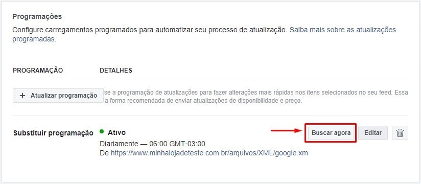 Buscar arquivo xml