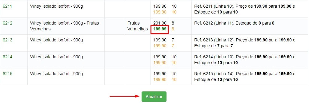 Atualizar dados