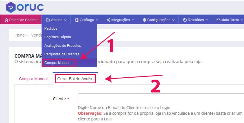 Gerar Boleto Avulso - Como configurar e homologar boleto bancário do Bradesco na Oruc