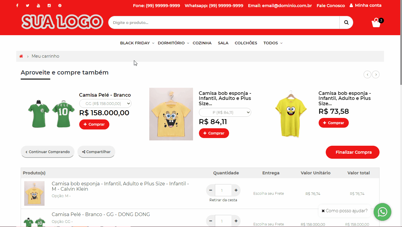 carrinho compartilhado e-commerce