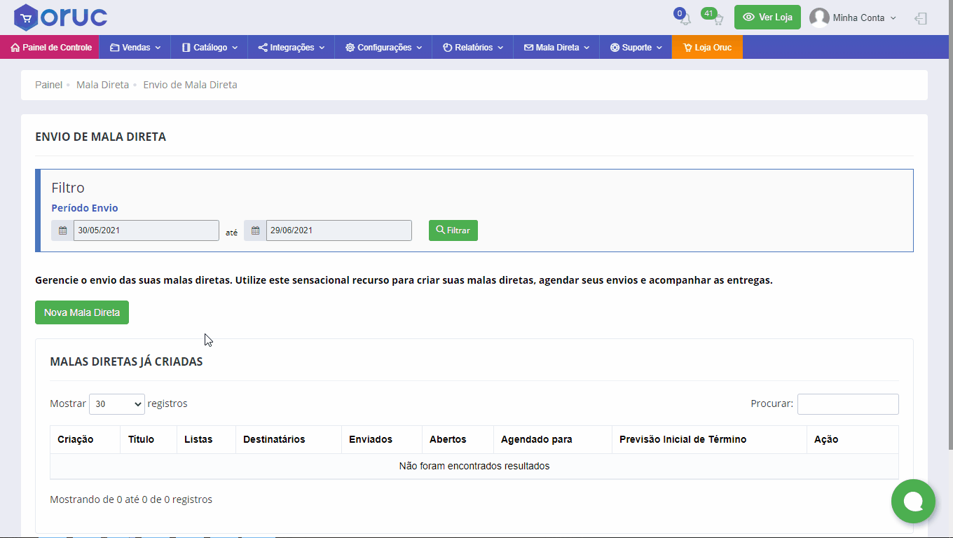 mala direta para loja virtual black friday