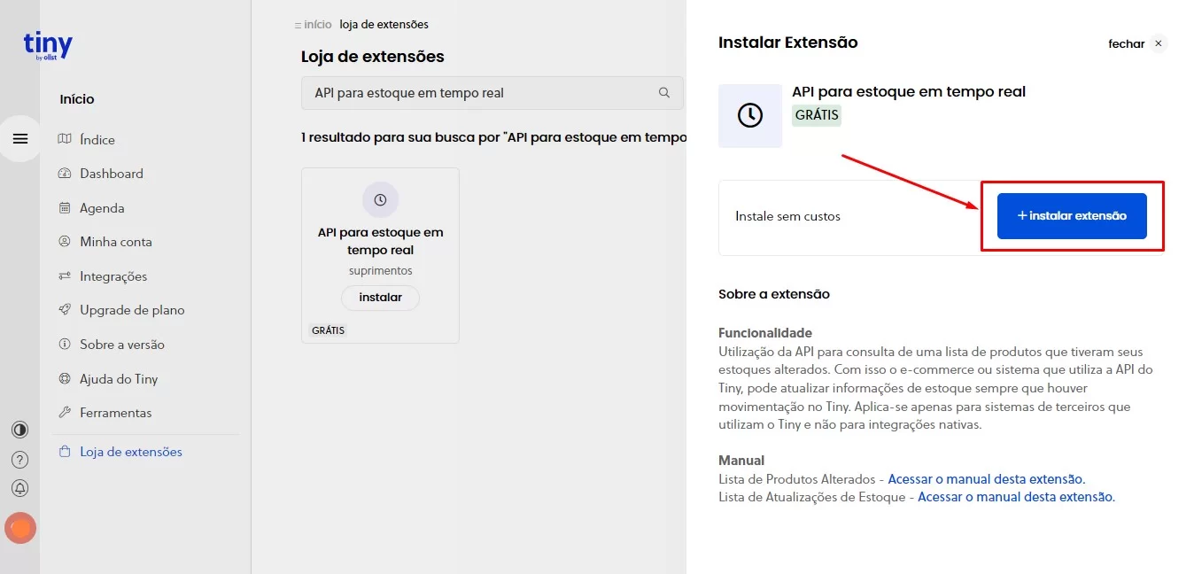 como colocar a tiny na minha loja virtual